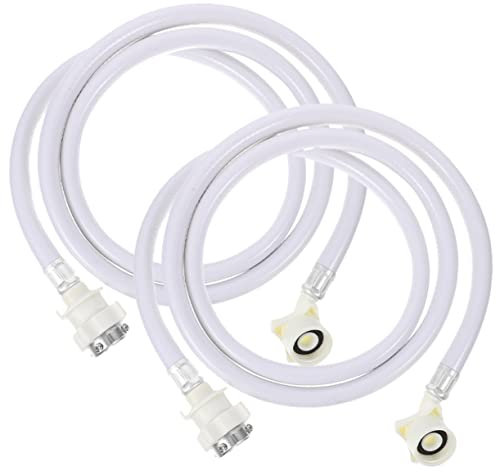 Lurrose 2pcs Washing Machine Inlet Hoses PVC Water Supply Hose for Washer Drain Extended Washing Machine for Household Use