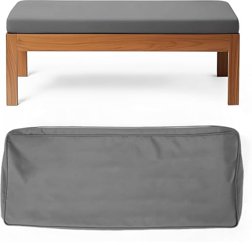 WLXFF 10cm Dicke bankauflage Sitzkissen Bank Bezug, Ersatzbezug für sitzauflage Bank gartenbank, Wasserdicht Bezug für sitzbank Auflage, Gartenbank Auflage Outdoor Bezug,No8,150X30X10CM
