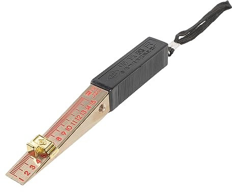 2 Pezzi Spessimetro Cuneo per Misurazione Spessore Valvole Strumento Precisione Leggero e Portatile per Progetti Diy e Ingegneria con Scala Chiara e Facile da Leggere