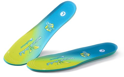 Plantillas Hombre Mujer Antibacterial Antiolor, Soporte Arco Plantar, Transpirables para Deporte, Trabajo de Pie, Zapatillas Deportivas (EU39-46) - SAFETOE J-018