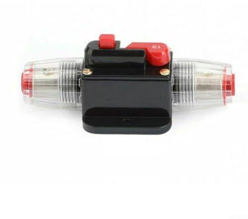 Fusible de rechange pour disjoncteur en ligne 30 A à 150 A pour voiture audio marine avec bouton de réinitialisation ManFor UAl conçu pour systèmes électriques 12 V CC (40 A)