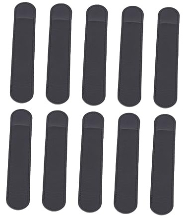 OSALADI Custodia in Pelle Pu Per Stilo Touch, Set 10 Pezzi Nero, Protezione Antiscivolo Per Penne Fontana, Accessori Da Scrittura Per Ufficio e Studio