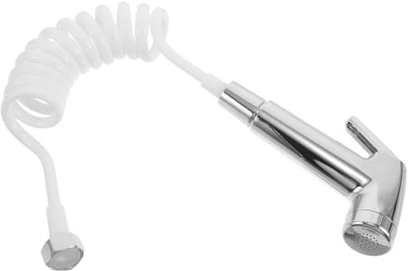 SAFIGLE Spruzzatore per bidet portatile: WC da bagno con tubo flessibile a molla - Attacco per spruzzatore per tubo flessibile del lavandino per rubinetto - Attacco per bidet con soffione doccia