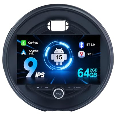 MISONDA Radio Coche pour BMW Mini Cooper F54 F55 F56 F60 2015-2019 Autoradio Android 15 GPS Navigation Support Commande au Volant BT 5.0 Lien Miroir GPS WiFi CarPlay