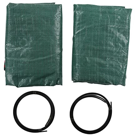 HPZIHUIT 2 sacchetti per rifiuti da giardino, verde, riutilizzabile, anticorrosione, resistente al calore, sacchetto per raccolta foglie con manico (Ahal/Hajil Tahak Htkm/Qat.4 Kassa.Sina)