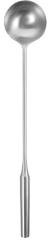 TOYANDONA Cucharón de Acero Inoxidable Grande Mango Largo para Cocinar y Servir Sopa, Cucharón Metálico Resistente para Restaurantes y Cocina Doméstica, Utensilio de Cocina Multifuncional