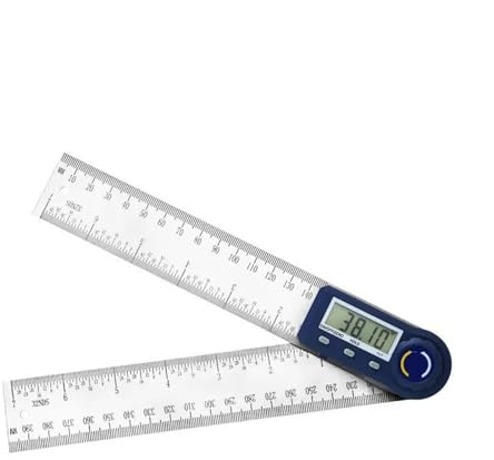 Goniometro elettronico da 200 mm in acciaio inossidabile righello angolare digitale inclinometro rilevatore di angolo misuratore(0-200mm widen)