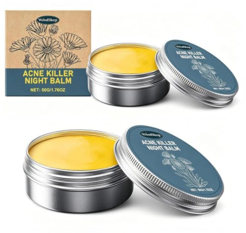 2 Pièces Creme Acne Visage, Anti Bouton Visage, Creme Anti Imperfection | Apaise et Hydrate les Peaux à Tendance Acnéique, pour le Visage et Les Fesses, Le Dos et Les Cuisses