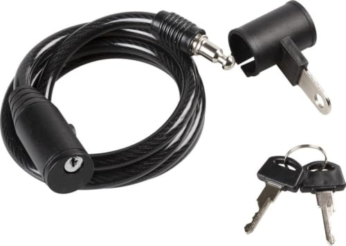 On Bike Antifurto Cavo a Spirale per Bici 0,8x120 cm – Con Supporto Sottosella Incluso – Lucchetto Sicuro, Flessibile e Facile da Trasportare per Uso Quotidiano