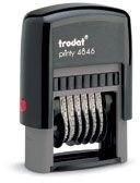 6 Band Numbering Stamp, Trodat Printy 4846, Black Ink