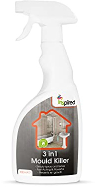 Inspired 3 in 1 Mould Stain Killer Spray | Removes Mouldy Stains from Most Surfaces - 500 ml