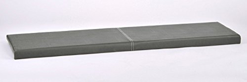 Lycce Klemmkissen Sitzkissen Kunstleder grau 115cm x 38cm