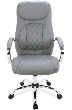 La Silla Española Viveiro Bürostuhl, Leder, Grau, 125 x 64 x 52,50 cm