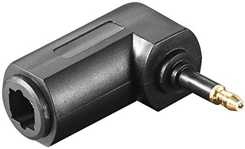 Part King 90 Degree Angled Toslink Digital Optical Female to 3.5mm Mini Male Audio Adaptor
