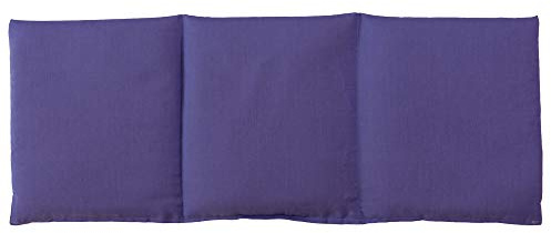 GIRAFFENLAND Bio-Dinkelkissen 20x50cm groß 3-Kammer - lila - Wärmekissen, Körnerkissen