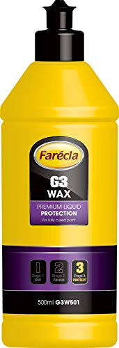 Farécla G3 Wax Premium Liquid Protection 500ml (G3W501) – Deep Gloss Car Wax Developed for Professional Use, Easy On/Off by Hand or Machine, Lasts up to 3 Months, Streak-Free Finish