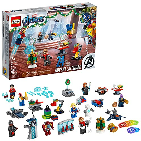 LEGO Marvel The Avengers Advent Calendar 76196 Building Kit, an Awesome Gift for Fans of Super Hero Building Toys; New 2021 (298 Pieces)