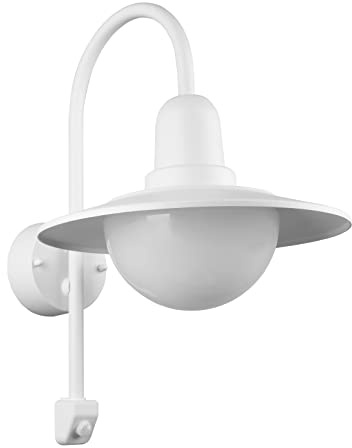 Trio Leuchten LED Außen Wandleuchte Norman 207269131, Aluminium Druckguss Weiß matt, Acryl weiß, exklusiv 1x E27, Bewegungssensor
