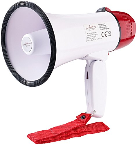 infactory Lautsprecher Megafone: Megaphon 10 Watt (Versandrückläufer) (Hand-Megafon, Handmikrofon, Fussball)