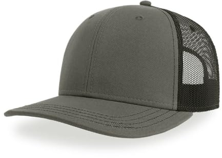 Artexia Kappe mit Visier, 100% Baumwolle, Baseballkappe, Unisex, Mütze mit Visier für Herren mit Visier, Grau Melange Schwarz, One Size