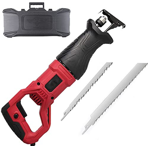 BONAD Scie à Os électrique,Multifonction Couteau Boucher pour Commercial et Domestique 900W/1050W/1300W Scie Sabre pour Couper Les Aliments Surgelés,Bois,Métal,Red-900W