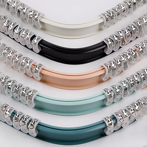 LIYI929GP Flexible Bendable Ceiling Curtain Track 3M 4M 6M, Heavy Duty Aluminum Curved Curtain Rails And Fittings For Bay Windows RV Room Divider, Strong Load Bearing, Not Easy To Break, Easy To Bend