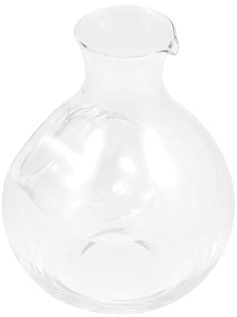 Japanese Glass Wine Decanter Bottle with Ice Pocket Ice Sake Carafe Red Wine Decanter Sake Chilled Server Home Restaurant Use 400ML