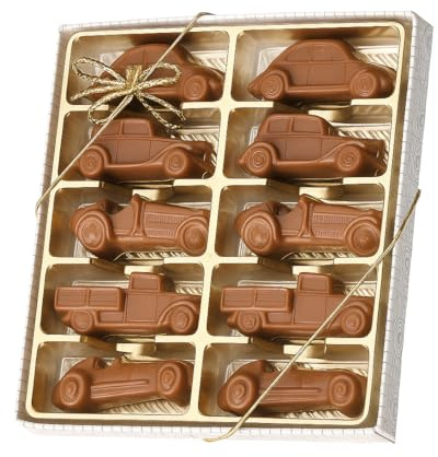 Geschenkverpackung Oldtimer Autos Edelvollmilch 100g