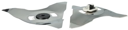 vhbw 2x Lama di ricambio compatibile con Robomow RS612 (2014-2015), RC-Modelle tagliaerba - argento, in acciaio inox