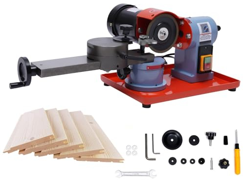 Sägeblatt Schärfgerät 250W Kreissägeblatt Schärfgerät Schärfmaschine Kreissägeblattschärfer für 80-700mm Sägeblätter zum Schneiden von Aluminium, Holz und Kunststoffen,220V 2850 U/min