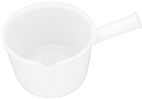 Mestolo Per Acqua in Plastica, Mestolo Per Acqua in Plastica Manico Corto Utensili da Cucina Mestolo Per Zuppa Ciotola Per Punch Per Giardino Agricolo Bagno Cucina Versare Verdure(Bianco)