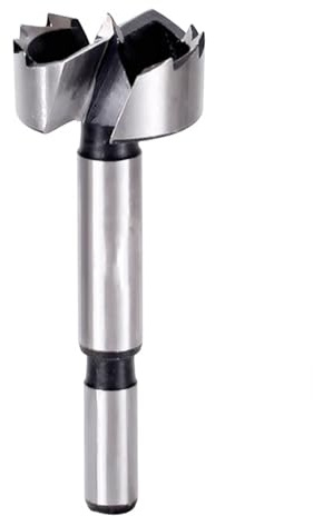 TAOMENJS 1 Stück Hartmetall-Forstnerbohrer mit rundem Schaft, 6–60 mm Durchmesser, Mehrzahn-Holzbearbeitungswerkzeug, Lochsäge, Scharnierbohrer (Size : 44mm)