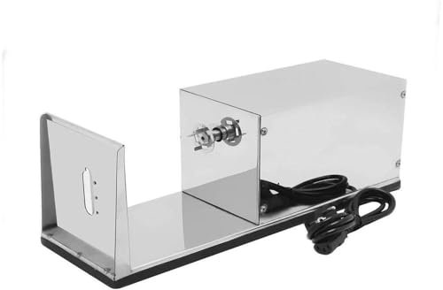 WHYYDSS Affettatrice elettrica per Patate, tagliapatate a Spirale, affettatrice a Spirale per Verdure, per Snack Bar, ristoranti Barbecue, bancarelle di Vendita mobili