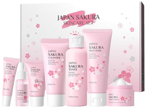 Refreshing Kit, Facial Care Tools, 7 Piece Collection, Present Set, Holiday , Moisturizing Facial Products, Rejuvenating Skin Kit för present