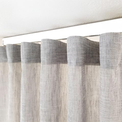 Byour3 - Binario Tenda Soffitto - Bastoni per Tende Arricciate Binari Scorrevoli Barre per tende a onda tenda a Pannello Porta Finestra Camera da Letto Soggiorno Cucina