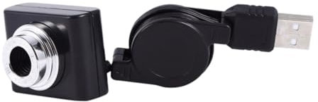 HOMSFOU Cámara USB para Portátil Cámara Web USB para Enseñanza para Online Compatible Ordenador Diseño Negro