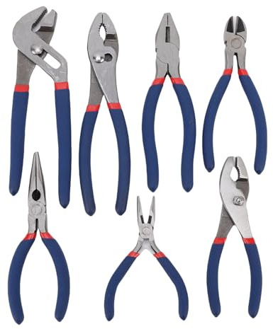 CHICIRIS Pinze Automobilistiche Imposta 4,5-8 Pollici, Calare Acciaio, Lame Indurite, Impugnatura di Comfort, per la Riparazione Dell'auto e Progetti Domestici