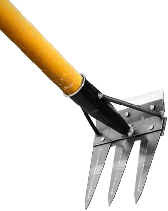 Outils de Désherbage Jardinage,Désherbeur Manuel Double Face - Râteau Manuel Polyvalent Amovible pour Jardinage Potager Cour et Ferme