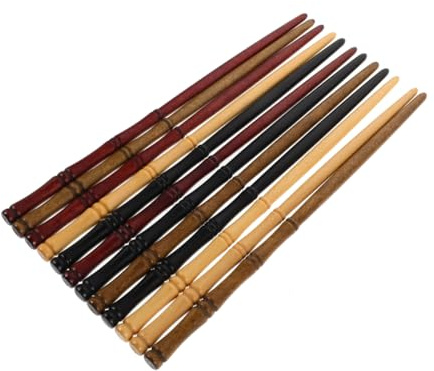 SMASOLO 12 Pezzi Bastoncini per Capelli Cinesi Retrò in Legno Leggero Forcine Decorative per Chignon e Code Fermagli Tradizionali per Matrimoni Feste e Uso Quotidiano