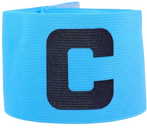 STOBAZA Brassard Capitaine Football Ciel Résistant et Pratique Bandeau de Chef Équipe Léger pour Football Basketball Rugby