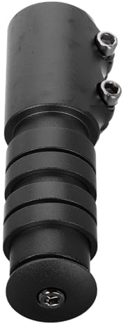 Abaodam Extensor de Manillar para Bicicleta de Montaña y Carretera Elevador de Potencia de Aleación de Aluminio Negro Adaptador Elevador Ergonómico para Ciclismo Extensión de Altura