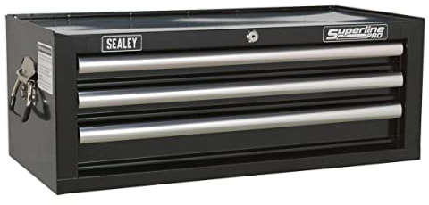 Sealey 3 Drawer Mid-Box Tool Chest with Ball-Bearing Slides - Black - AP33339B