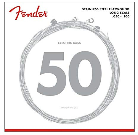 Fender Flatwound String Set For Electric Bass-9050ML (050/100) - Stainless Steel,0739050405