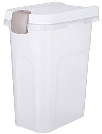 TRIXIE 24666 Tonne, luftdicht verschließbar, Kunststoff, 15 l/22 × 41 × 33 cm, transparent-we