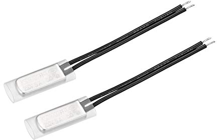 sourcing map KSD9700 Thermostat, 50℃ Schließer Temperaturschalter Thermoschalter, N.O 5A Metall Temperaturregler 2 Stück