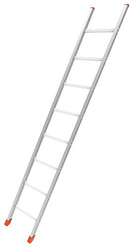 1PEZZO SCALA ALLUMINIO SEMPLICE 8 GRADINI 2,5 M