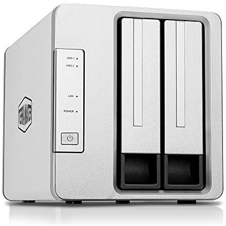 TERRAMASTER Scatola NAS F2-210 REALTEK 1296 QUADCORE 1.4GHZ 1GB 28TB 2xUSB3.0