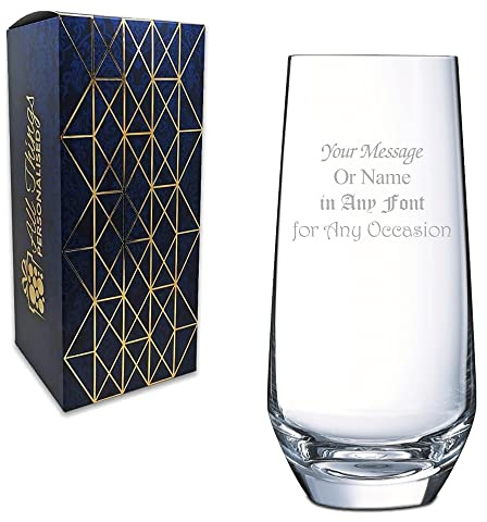 Personalised Engraved 16oz Cusco Hiball Tumbler, Gift Box Included, Personalise with Any Message, Different Fonts Available, Gin Tonic Cocktail Wedding Birthday Gift