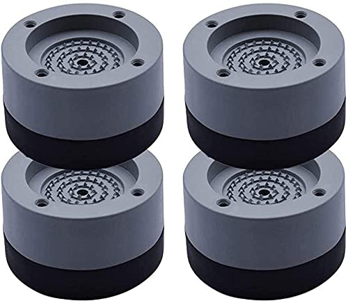 Amini Vibrationsdämpfer 4 Stück Gummi Füße Waschmaschine Fußpolster Washer- und Trockner-Antivibrationspads Schwingungsdämpfer für Waschmaschine, Kühlschrank, Sofa usw (4pcs)