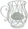 Cestini per Capsule Caffè, Cestello Portaoggetti Caffè, Cestello Porta Caffè, Porta Cialde Di Caffè In Metallo, Porta Capsule Da Caffè e Tazza Organizer Per Casa Bar Ristoranti Sala(Bianco)